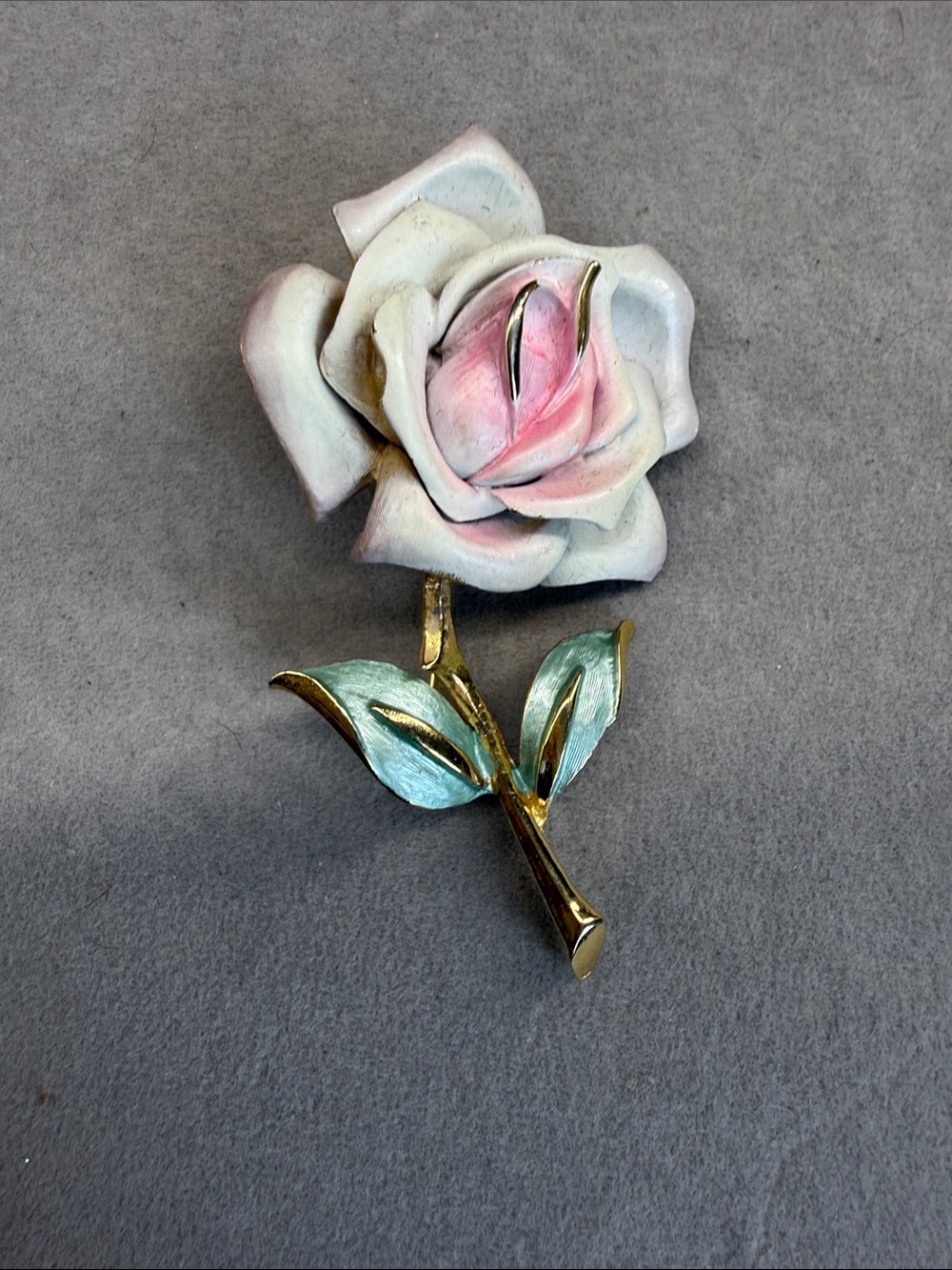 Parklane Vintage Gold Flower Stem Brooch